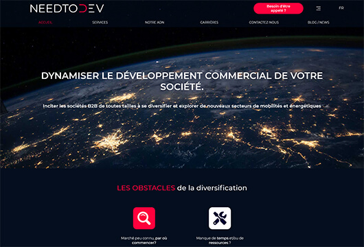 Preview du site internet Need To Dev, réalisé par Infolien création de site internet à Toulouse dans la Haute-Garonne